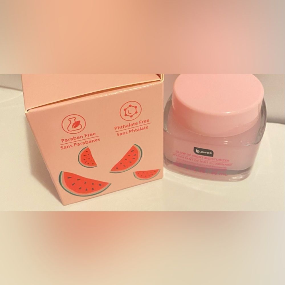 💥B- Pure  Glow  up night moisturizer with watermelon 🍉Extract and niacin…🎉
